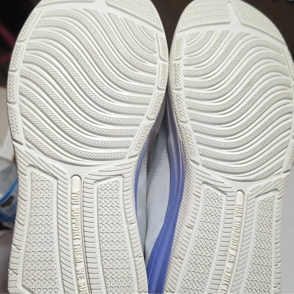 Clove‎ Men's Low Top Drawstring Athletic Sneaker White/Purple Synthetic Rubber